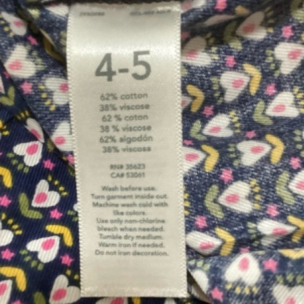 Carter’s Heart Tunic Top (NWT) (Size:4/5) - Picture 14 of 16